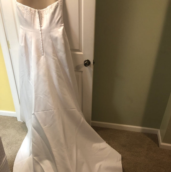 Gorgeous David's Bridal wedding gown, size 18W. - Picture 3 of 8